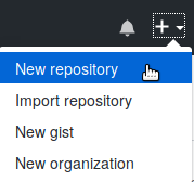 Create a new repository on GitHub.